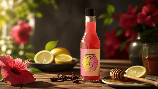 Honey Lemon and Hibiscus Drizzle image 0